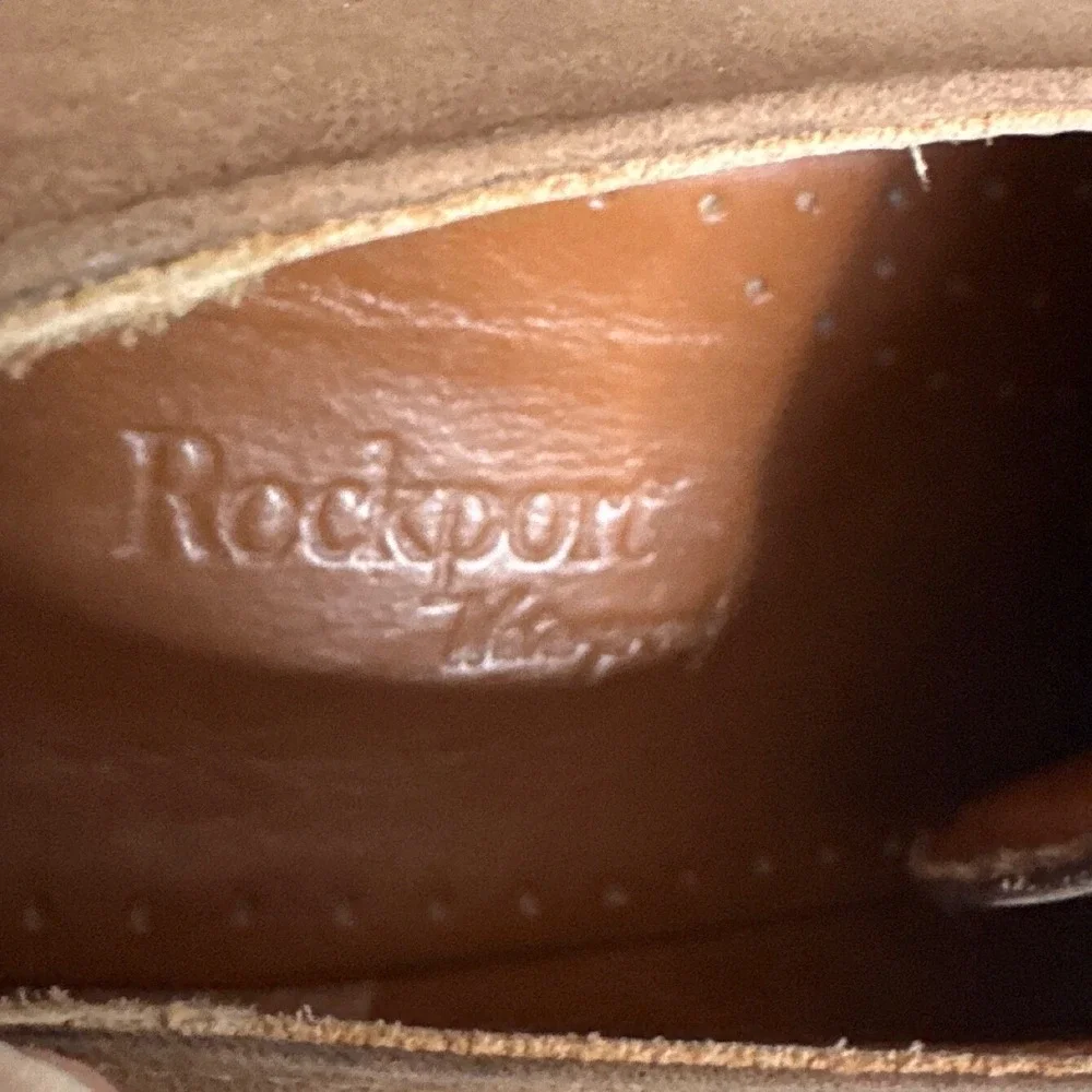 Rockport Men's Suede Oxford Dress Shoes Size 12M Brown Lace‎ Up Comfort